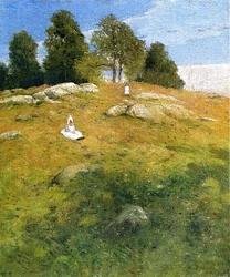 Zomermiddag, landschap bij Shinnecock